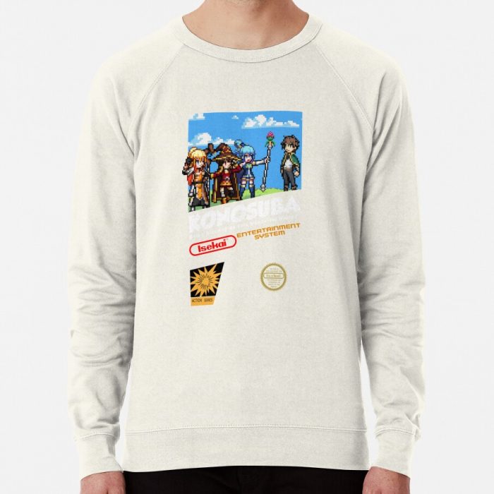 ssrcolightweight sweatshirtmensoatmeal heatherfrontsquare productx1000 bgf8f8f8 - Konosuba Store